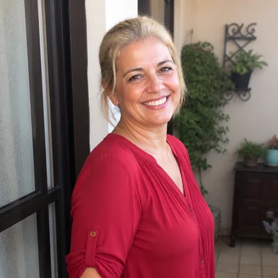 Foto de Lúcia, mãe da Manuela